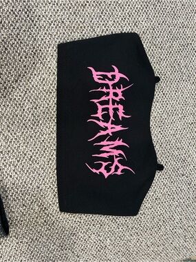 Black Women’s tub top  Pink Graphic